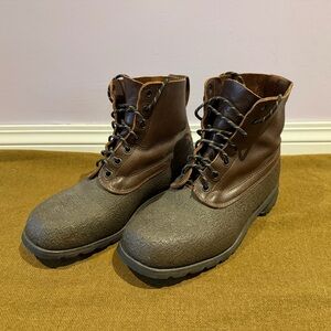Vintage 1968 Tretorn Swedish Army Military Boots 10M